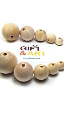 Plain Natural Wooden Craft  Balls Beads SIZE 6mm - 55 mm.  Best quality on eBay.