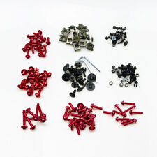 Motorcycle Bodywork Red Fairing Screws Bolt Nuts Kit For Harley Honda Kawaski XR