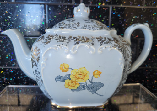 Sadler cube teapot powder blue - sadler,