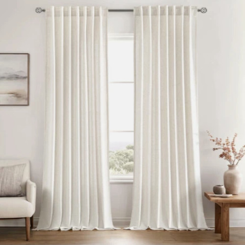 Miulee natural white linen - natural,