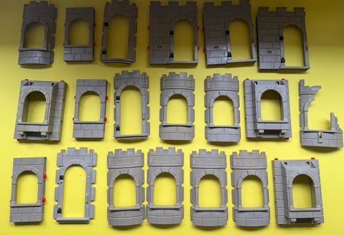 Playmobil castle wall and door - playmobil,