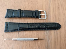 20mm Black Watch Strap With