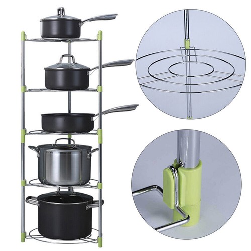 5tier metal kitchen cook pan - 3/5tier,