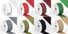 Wired edge Burlap Hessian Ribbon 38 63mm  Christmas Bow - by the metre or roll