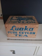 Vintage Wooden CEYLON TEA BOX