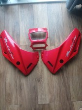 3X SUZUKI GSF BANDIT 600S FRONT END FAIRING COWLING PANELS PLASTICS 3X RED OEM