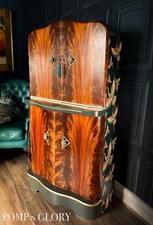 1930s Art Deco Mahogany Cocktail Cabinet – Restored Vintage Drinks Bar