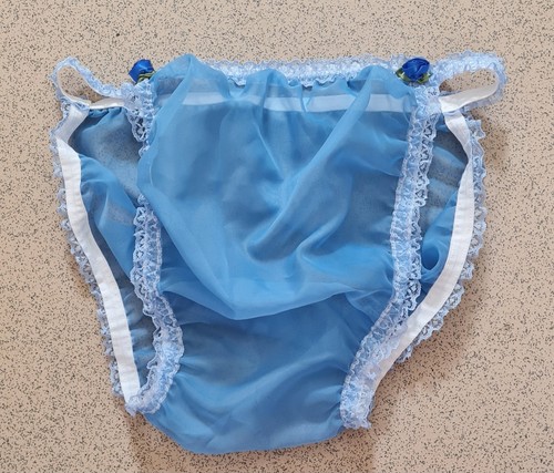 Adult baby sissy blue sheer - adult,