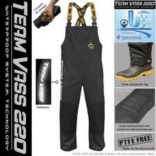Vass 220 bib brace black - 220,