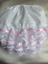 White Baby Girls Lace Frilled