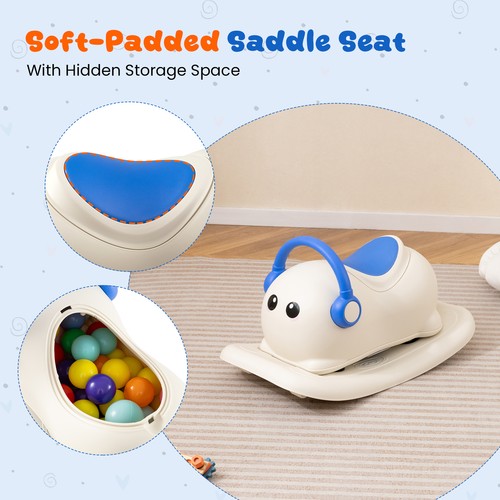 Rocking horse with wheels 3 - with,