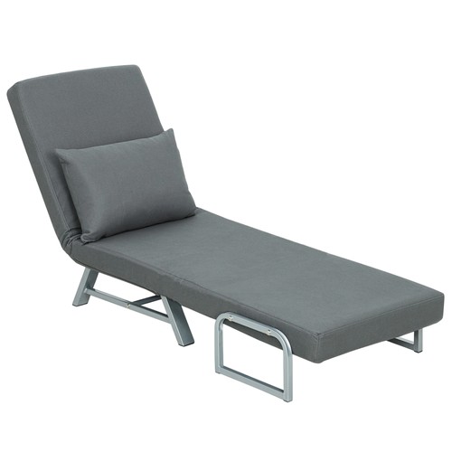 Homcom single sofa bed in - sofa, 3-in-1