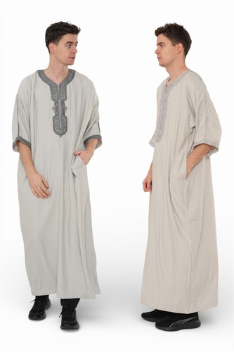 Men moroccan thobe robe - moroccan,