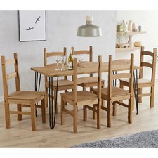 Pine Dining Table and 6 Chairs