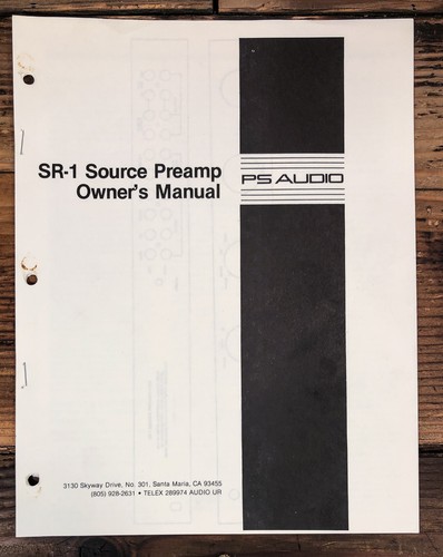 Audio preamp - sr-1,