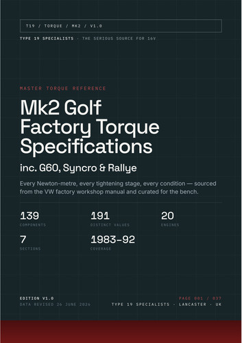 Golf mk2 g60 torque - golf,