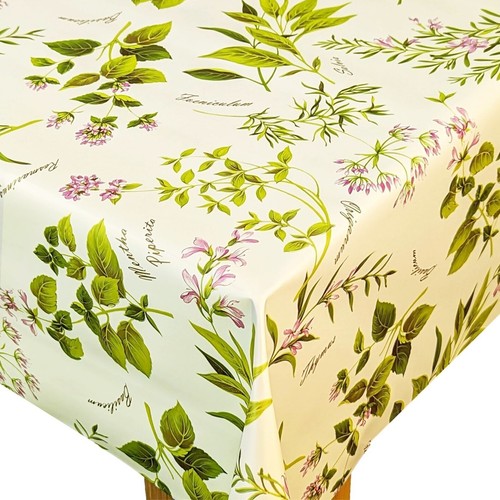 Herb garden cream pvc vinyl - cream,