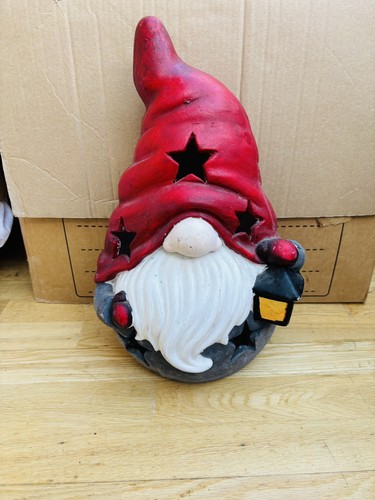 Large ceramic christmas gonk - ceramic,
