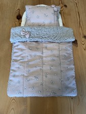 Dolls Pram Bedding Set. Handmade. New