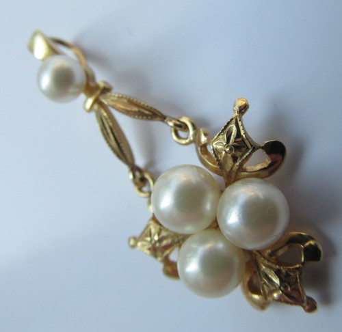 14ct mikimoto yellow gold - mikimoto,