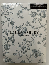 Laura Ashley Blue Seaspray 200 Thread Count 100% Cotton Aria King Duvet Set