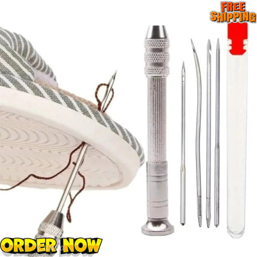 Leather sewing awl - leather, handle