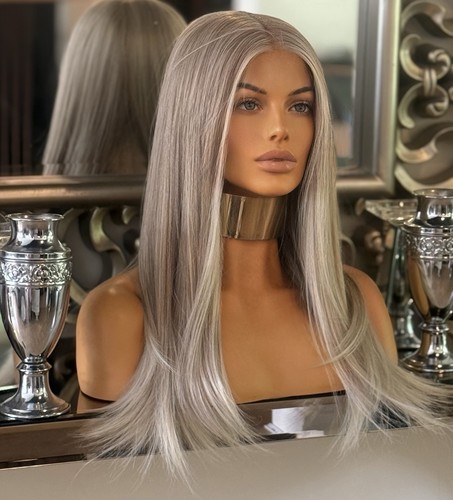 Blonde lace front wig - blonde,