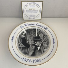 Sir Winston Churchill - Worcester Commemorative Plate 1874-1965 50th Anniversary