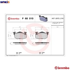 BRAKE PAD SET DISC BRAKE P 68