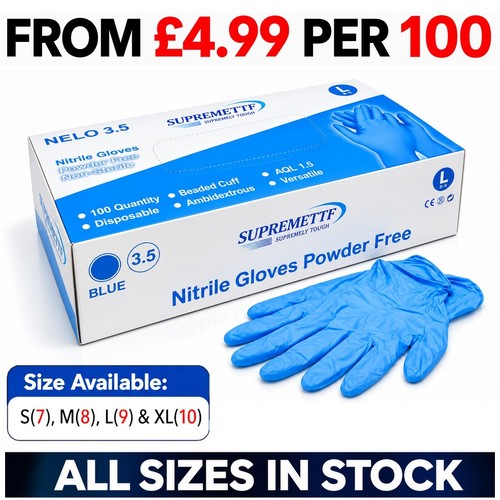 Disposable blue nitrile - disposable, non