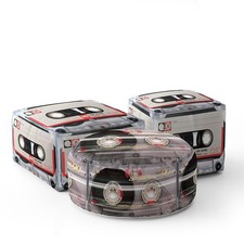 Cassette Kids Pouffe Retro