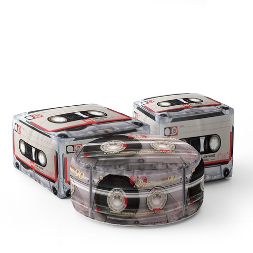Cassette kids pouffe - cassette,