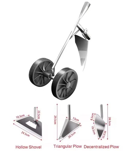 Garden wheel hoe cultivator - wheel,