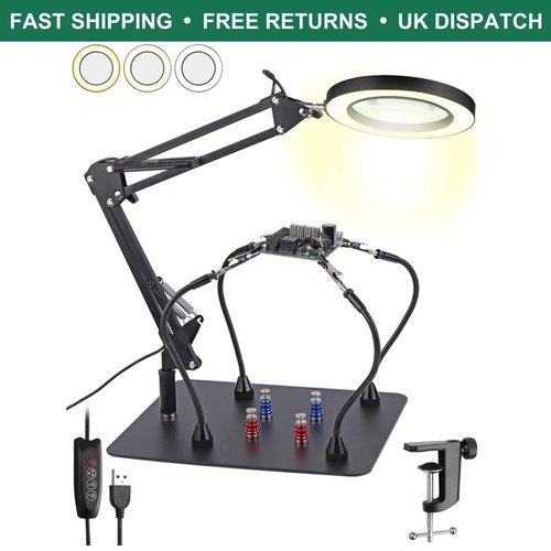 Hands free magnifying lamp - hands-free,