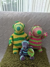 RARE 3 X FISHER-PRICE MATTEL 2002 THE FIMBLES FLORIE  BABY POM & FIMBO COMFORTER