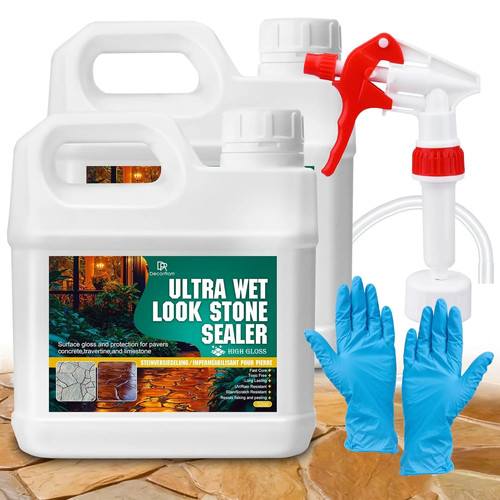 Wet look stone sealer - look,