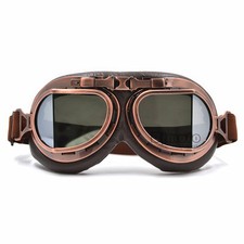 Motorcycle Scooter Mopeds Vintage Aviator Pilot Cruiser Goggles Biker Glasses