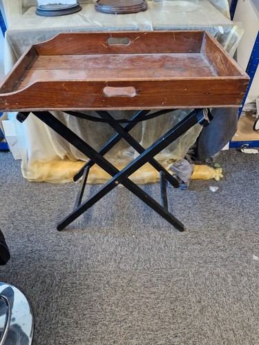 Vintage oak butlers tray - butlers,