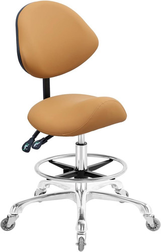 Saddle stool chair with back - stool,