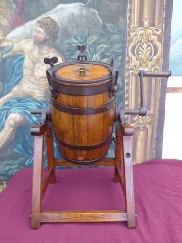Butter churn stand table - butter,