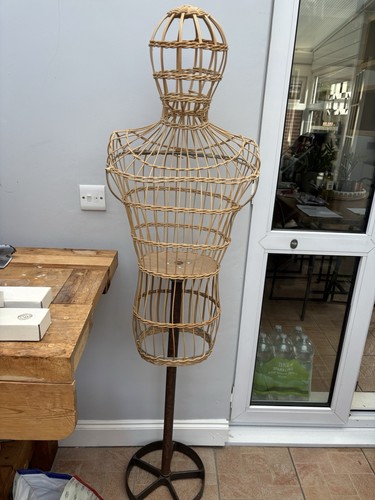 Vintage wicker mannequin full - wicker,