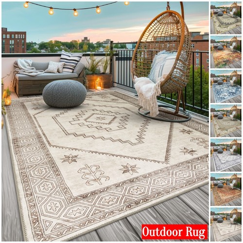 Outdoor rug garden - garden, geometric
