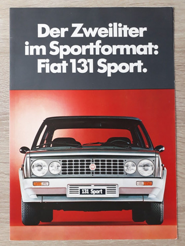 Fiat 131 sport brochure - sport,