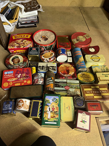 Vintage mixed tin bundle - vintage,