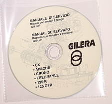 CD MANUALE OFFICINA SERVIZIO GILERA 125 CX APACHE CRONO FREE-STYLE (125R 125GFR)