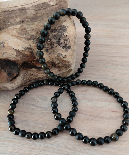 Black obsidian tourmaline - tourmaline, &