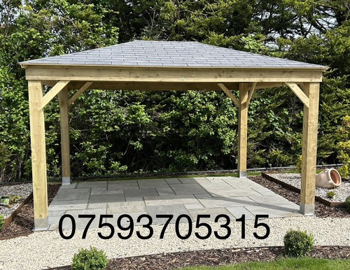 Wooden gazebo shingles - 3m,