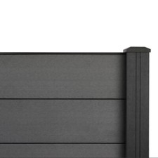 Plastic Fence Panels Composite Fencing Eco Replacement Garden Boards Posts Acces