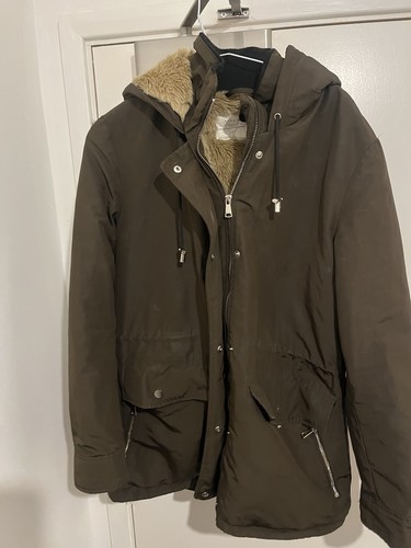 Zara woman khaki green winter - khaki,