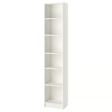 NEW IKEA BILLY Bookcase White 40x28x202cm Tall Narrow Storage Display Shelf Unit